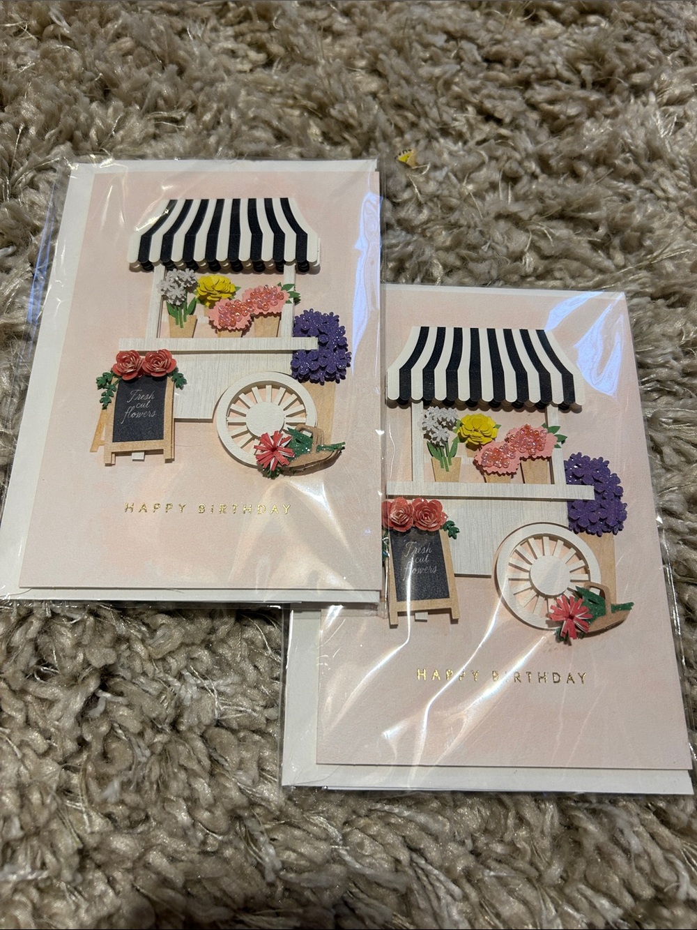 2 pack birthday cards